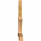 Ekena Millwork Davenport Rough Sawn Timber Gable Bracket, Western Red Cedar, 84"W x 49"H x 4"D x 4"F, 14/12 Pitch GBW084X49X0404DAV00RWR - alternate 5